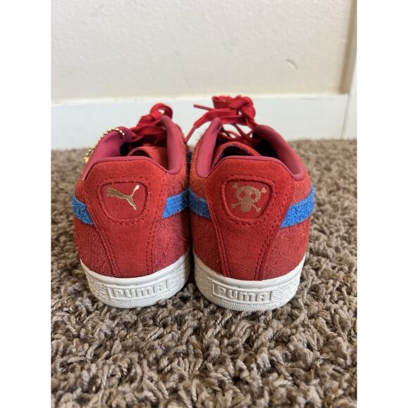 Puma x One Piece Buggy Suede Red Blue Sneaker 6 Collab Limited Edition Men - Picture 6 of 10